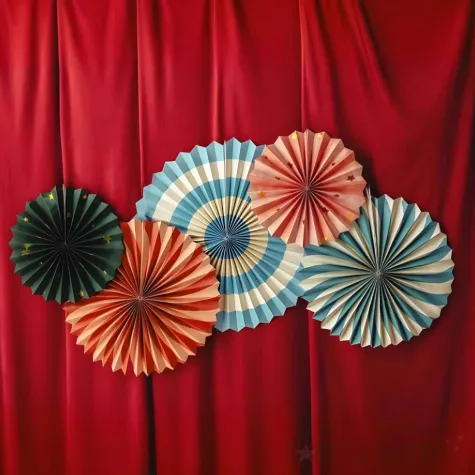 xx rozety dekoracyjne cyrk zestaw 26 43 cm 1 op 5 szt