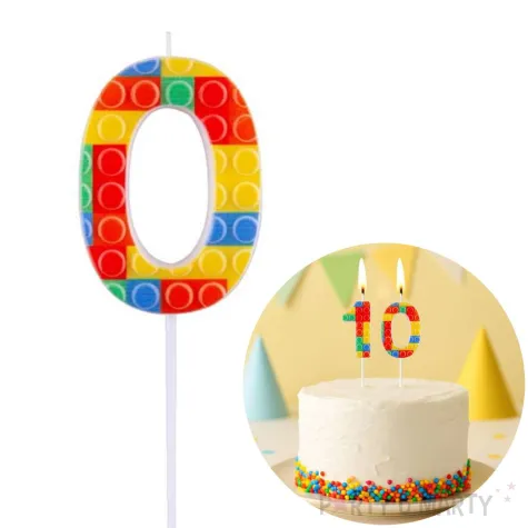 xx sc22 wieczka piker klocki cyferka 0 wielokolorowa 10 5x3 5 cm