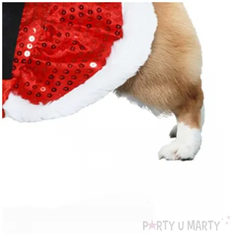 xx sequin christmas costume dog size m