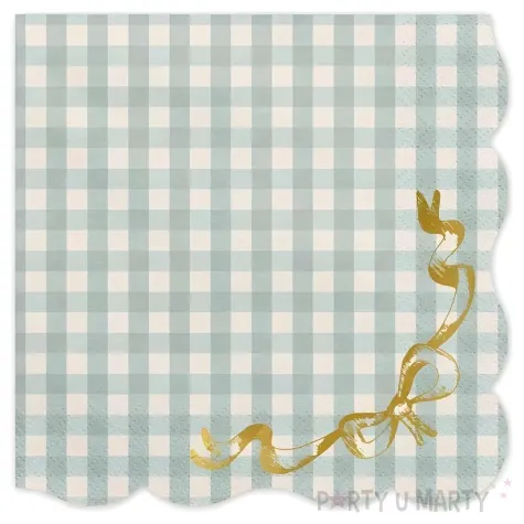 xx serwetki kratka z kokardka 33x33cm mix 1 op 12 szt