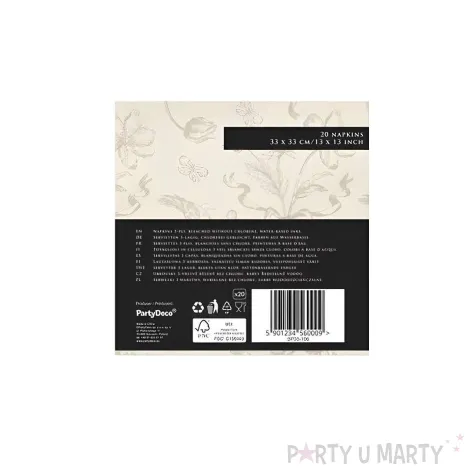 xx serwetki kwiaty 33x33 mix 1 op 12 szt