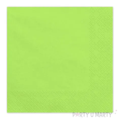 xx serwetki papierowe jasny zielony 33x33cm 1 op 20 szt