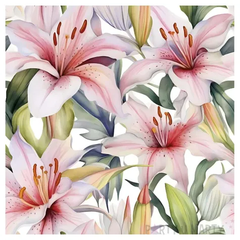 xx serwetki papierowe light pink lilies 33 x 33 cm 20 szt