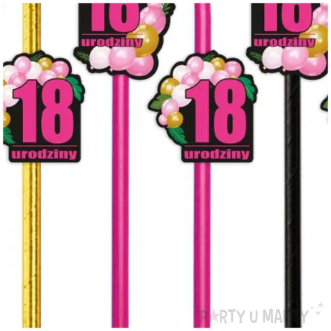 xx slomki 18 urodziny roz baloniki