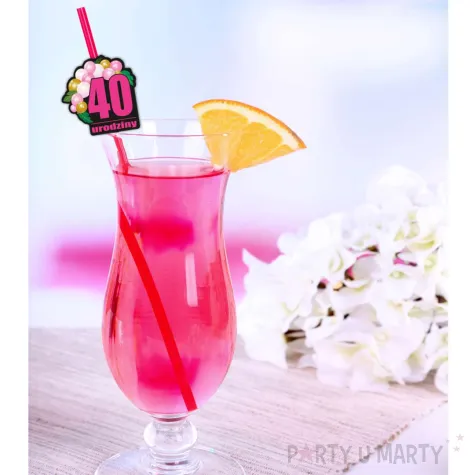 xx slomki 40 urodziny roz baloniki