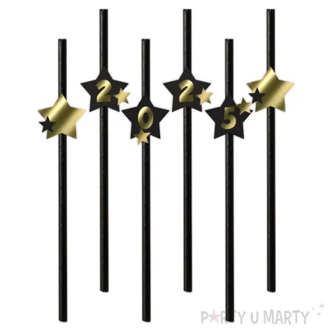 xx slomki nowy rok 2025 z gwiazdami czarny