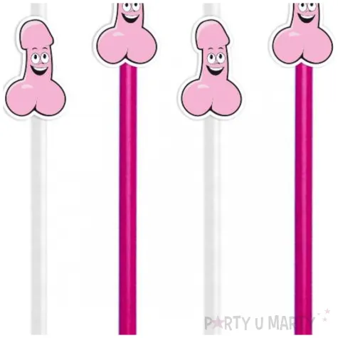 xx slomki peniski bialo rozowe x6