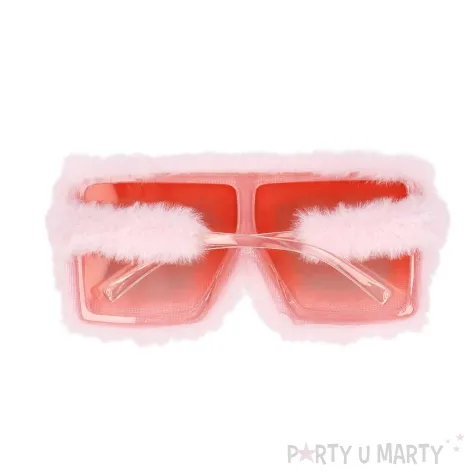 xx stai okulary party puszyste rozowe