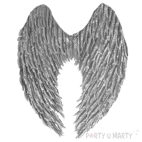 xx stai skrzydla aniola glam srebrne