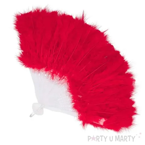 xx stai wachlarz flapper czerwony