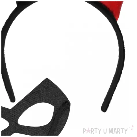 xx stai zestaw harlequin tiara i maska na oczy