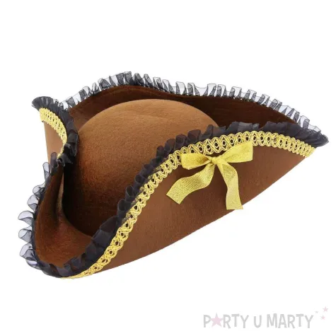 xx stak kapelusz piratki brazowy