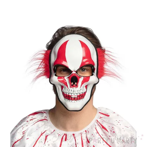 xx stam maska diabelski klaun z wlosami