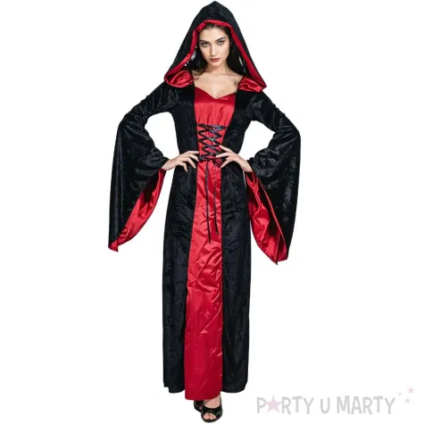 xx stdo stroj dla doroslych rubinowa wampirzyca sukienka z kapturem rozm m
