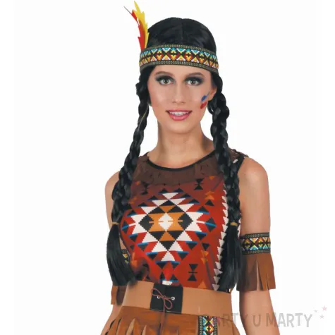 xx stdo zestaw dla doroslych indianka opaska sukienka pasek naramienniki rozm s