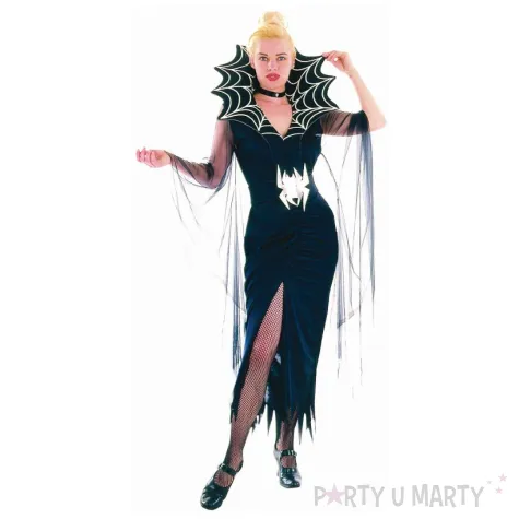 xx stdo zestaw dla doroslych pajecza wdowa sukienka z rekawami i kolnierzem pasek rozm s