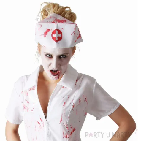 xx stdo zestaw dla doroslych pielegniarka zombie sukienka opaska rozm s