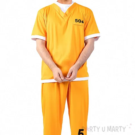 xx stdo zestaw dla doroslych pomaranczowy wiezien top spodnie rozm uniw