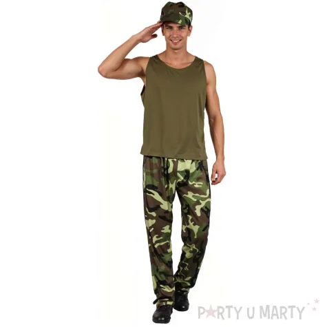 xx stdo zestaw dla doroslych zolnierz kamizelka spodnie czapka rozm 52
