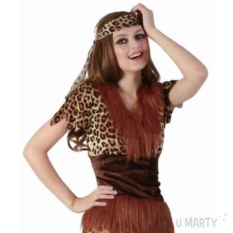 xx stdo zestaw dla doroslych zona jaskiniowca sukienka z paskiem opaska ochraniacze na nogi r