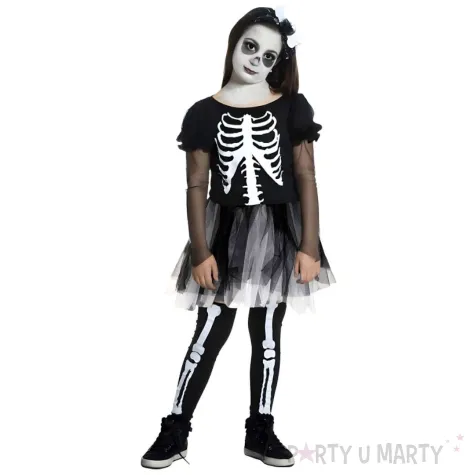 xx stdz stroj dla dzieci dziewczyna kosciotrup sukienka rozm 130 140 cm