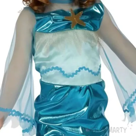 xx stdz stroj dla dzieci niebieska syrenka sukienka rozm 92 104 cm