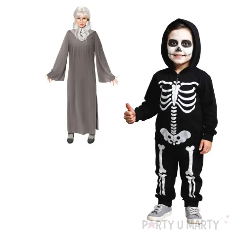 xx stdz stroj dla dzieci szara czarodziejka sukienka rozm 130 140 cm