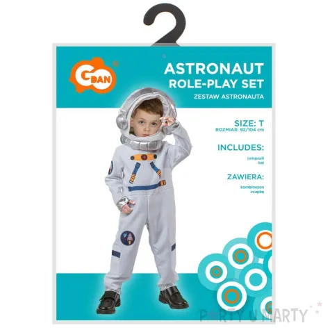 xx stdz zestaw dla dzieci astronauta kombinezon czapka rozm 92 104 cm
