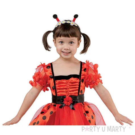 xx stdz zestaw dla dzieci biedronka sukienka opaska pasek rozm 92 104 cm