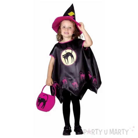 xx stdz zestaw dla dzieci czarownica peleryna kapelusz torba rozm 92 104 cm