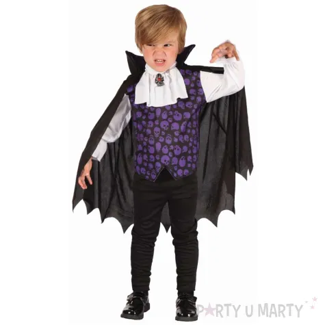 xx stdz zestaw dla dzieci elegancki wampir bluzka z peleryna odpinana na rzepy zabot rozm 9