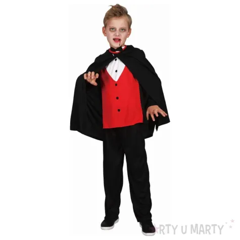 xx stdz zestaw dla dzieci elegancki wampir peleryna bluzka rozm 130 140 cm