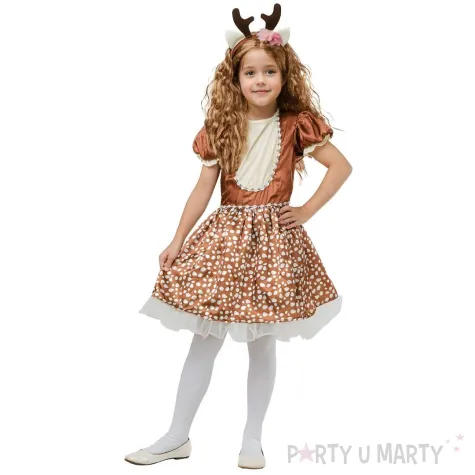 xx stdz zestaw dla dzieci jelonek sukienka opaska rozm 130 140 cm