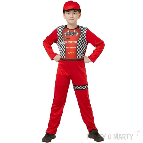 xx stdz zestaw dla dzieci kierowca rajdowy kombinezon czapka rozm 110 120 cm