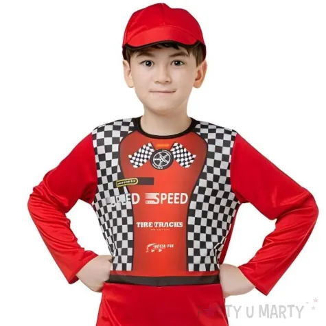 xx stdz zestaw dla dzieci kierowca rajdowy kombinezon czapka rozm 110 120 cm