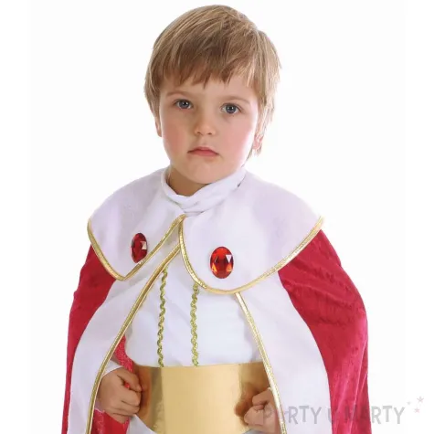 xx stdz zestaw dla dzieci krol bluzka spodnie peleryna pasek rozm 92 104 cm