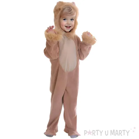 xx stdz zestaw dla dzieci lew kombinezon kaptur ogon rozm 92 104 cm