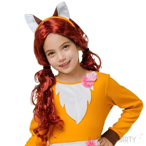 xx stdz zestaw dla dzieci lisek sukienka opaska rozm 120 130 cm