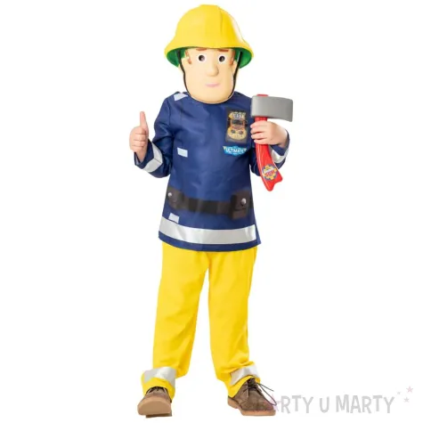 xx stdz zestaw dla dzieci strazak sam maska spodnie top rozm 3 4 lata