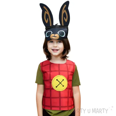 xx stdz zestaw dla dzieci wesoly czarny krolik kapelusz kamizelka rozm 92 104 cm