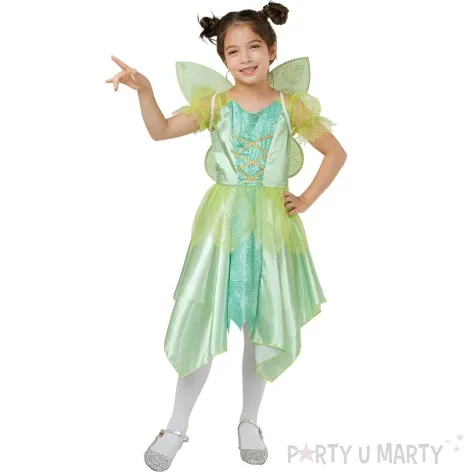 xx stdz zestaw dla dzieci zielona wrozka sukienka skrzydla rozm 110 120 cm