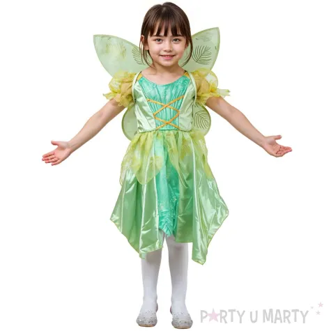 xx stdz zestaw dla dzieci zielona wrozka sukienka skrzydla rozm 92 104 cm