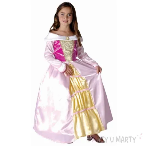 xx stroj dla dzieci spiaca krolewna sukienka rozm 120 130 cm