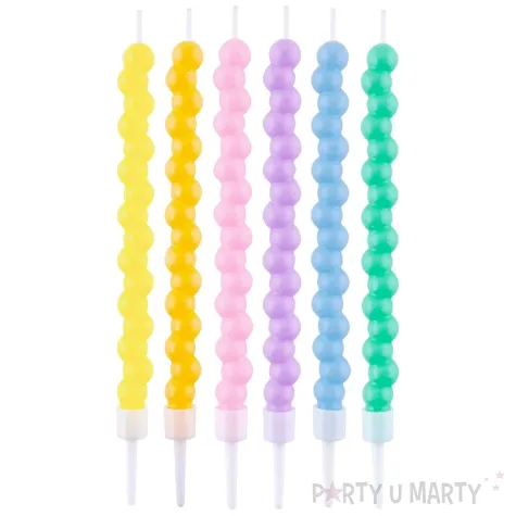 xx su swieczki kuleczki mix makaronikowy 13 5x0 7 cm 6 szt