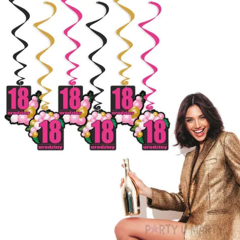 xx swiderki 18 urodziny roz baloniki