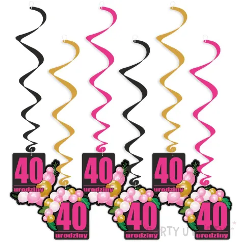 xx swiderki 40 urodziny roz baloniki