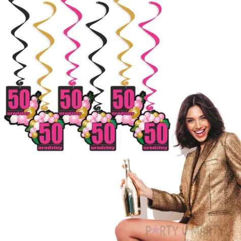 xx swiderki 50 urodziny roz baloniki