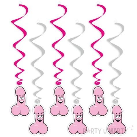 xx swiderki peniski srebrno rozowe x6