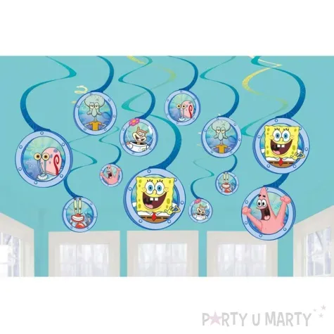 xx swiderki wiszace spongebob amscan 60 cm 12 szt