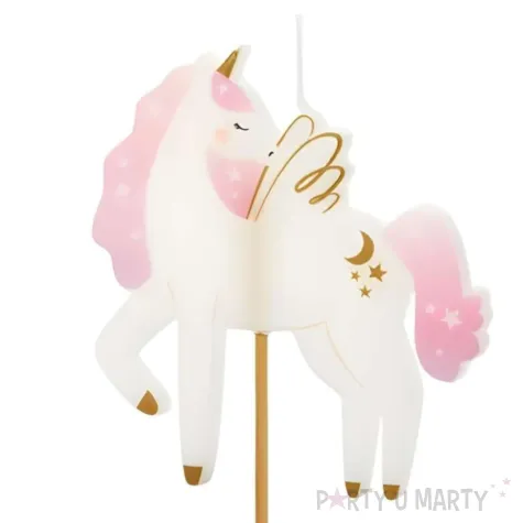 xx swieczka urodzinowa jednorozec 9 cm mix